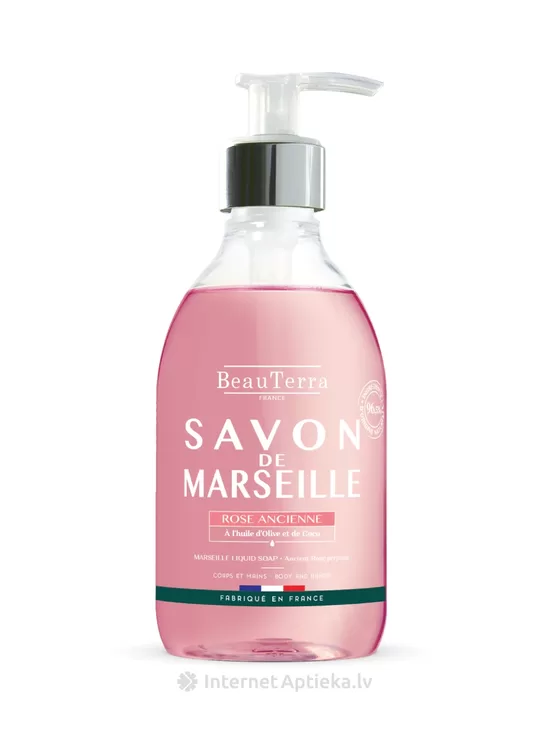 BeauTerra Antīko rožu marseļas šķidrās ziepes, 300 ml