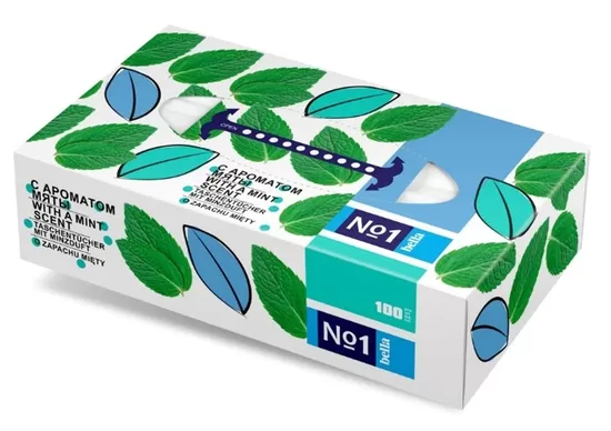 BELLA No1 salvetes ar piparmētru aromātu, 150 gab.