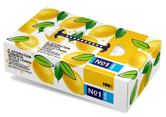  BELLA No1 salvetes ar citrona aromātu, 150 gab.