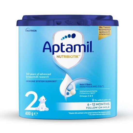 APTAMIL 2 Nutribiotic piena maisījums 400g