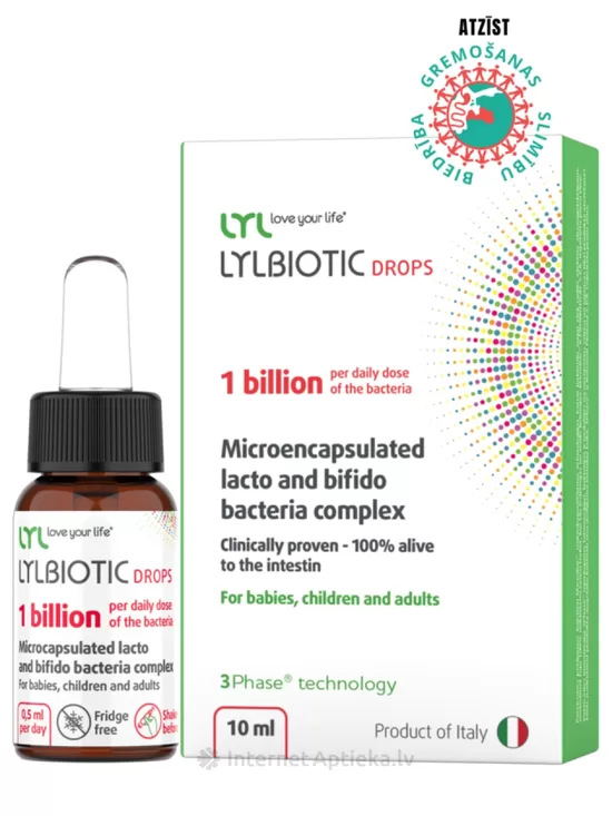 LYL BIOTIC Drops, pilieni, 10 ml