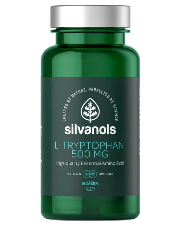 Silvanols L-tryptophan 500 mg, 60 kapsulas