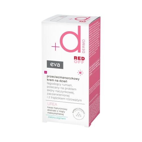 EVA DERMO RED OFF pretgrumbu dienas krēms kuperozai sejas ādai, 50 ml
