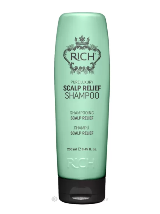 RICH Pure Luxury Scalp Relief Šampūns, 250 ml