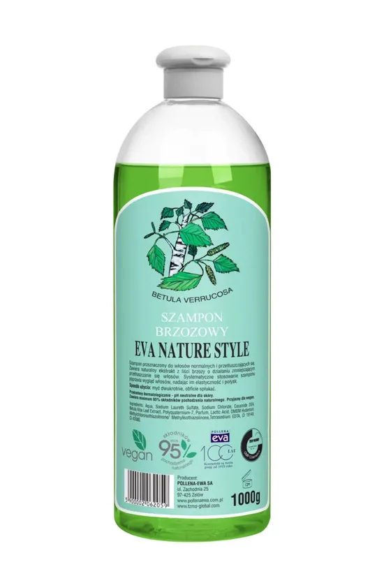 EVA NATURA STYLE šampūns ar bērza ekstraktu, 1000 g