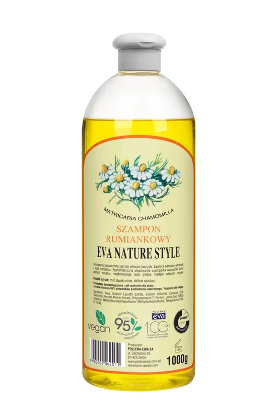 EVA NATURA STYLE šampūns ar kumelīšu ekstraktu, 1000 g
