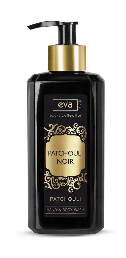 EVA NATURA LUXURY  roku un ķermeņa šķidrās ziepes PATCHOULI NOIR, 290ml