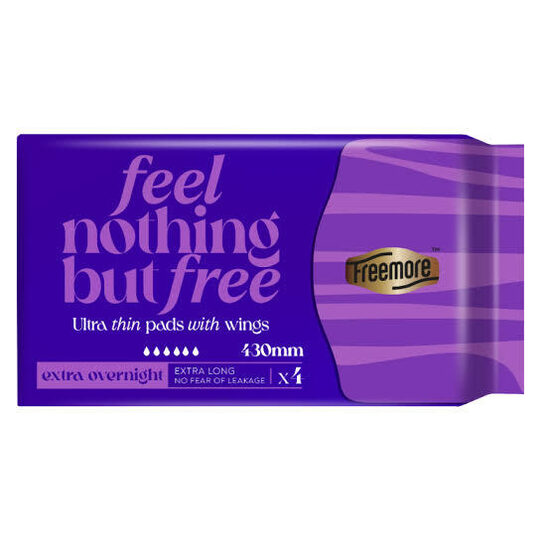 FREEMORE Ultra Extra Overnight higiēniskās paketes, 4 gab.