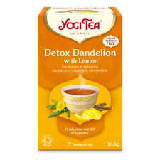 YOGI TEA® Detox Dandelion with lemon - Tēja Sievietes harmonijai, 17gab x 1,8g.