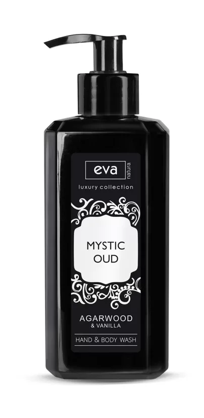  EVA NATURA LUXURY roku un ķermeņa šķidrās ziepes MYSTIC OUD, 290ml