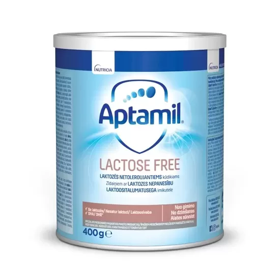 Piena maisījums Aptamil Lactose free no dzimšanas 400g