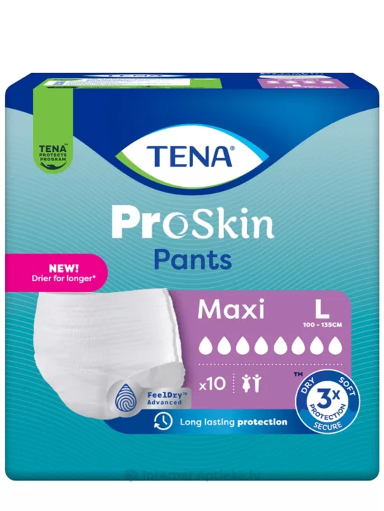 TENA Pants Maxi L biksītes, 10 gb.