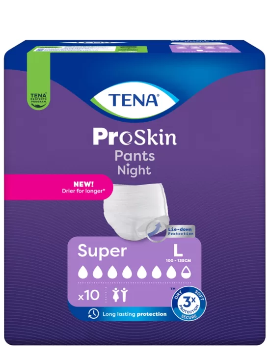 TENA Pants Night Super L biksītes, 10 gb.