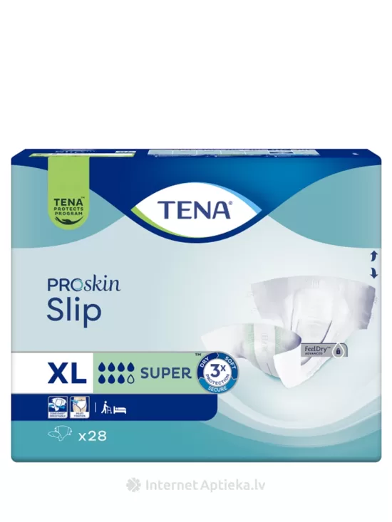 TENA Slip Super XL autiņbiksītes, 28 gb.
