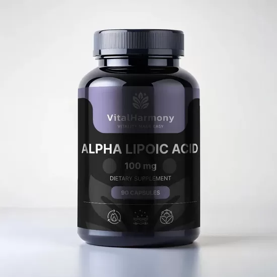 VitalHarmony Alfa Lipoīnskābe 100 mg 90 kapsulas