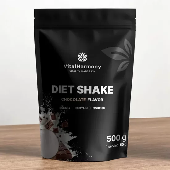 VitalHarmony Diet Shake 500g ar šokolādes garšu
