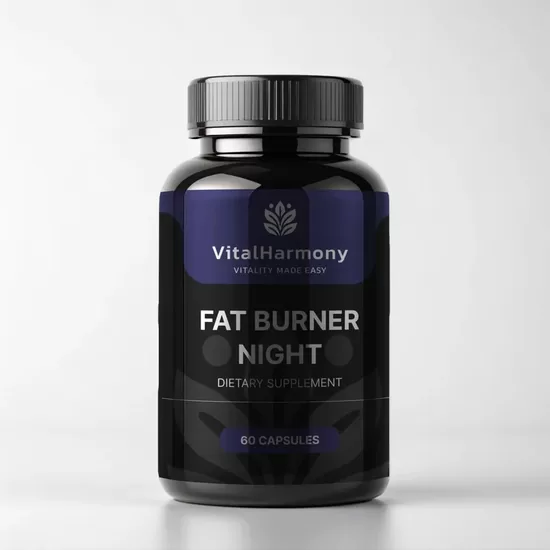 VitalHarmony Fat Burner Night with Magnesium Bisglycinate – 60 Capsules