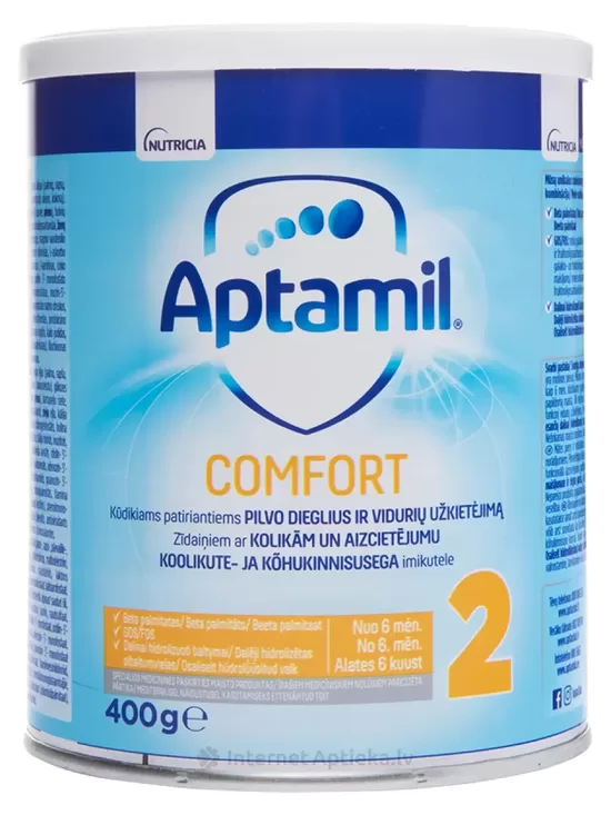 Aptamil COMFORT 2 spec. piena maisījums no 6 mēn., 400 g