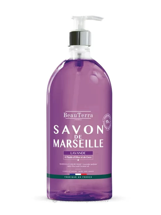 BeauTerra lavandas marseļas šķidrās ziepes, 1 L