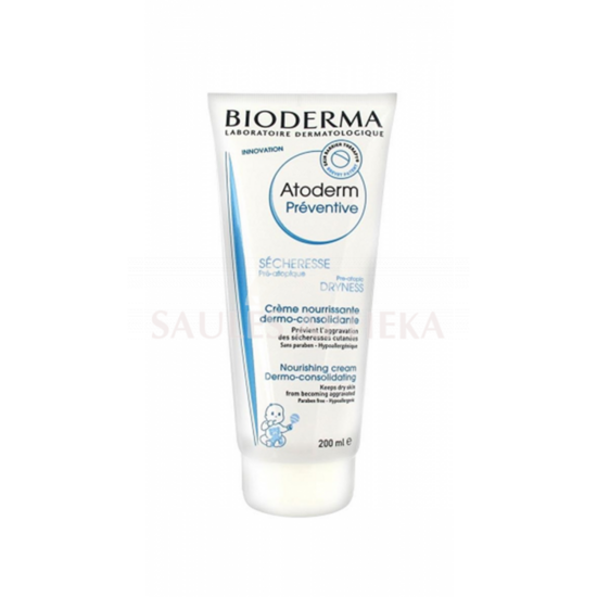 BIODERMA Atoderm Preventive krēms sausai zīdaiņu ādai, 200 ml