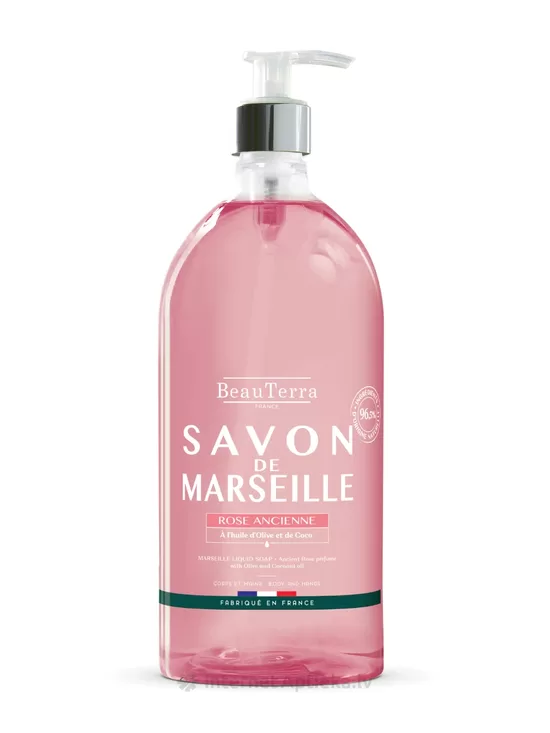 BeauTerra antīko rožu marseļas šķidrās ziepes, 1 L