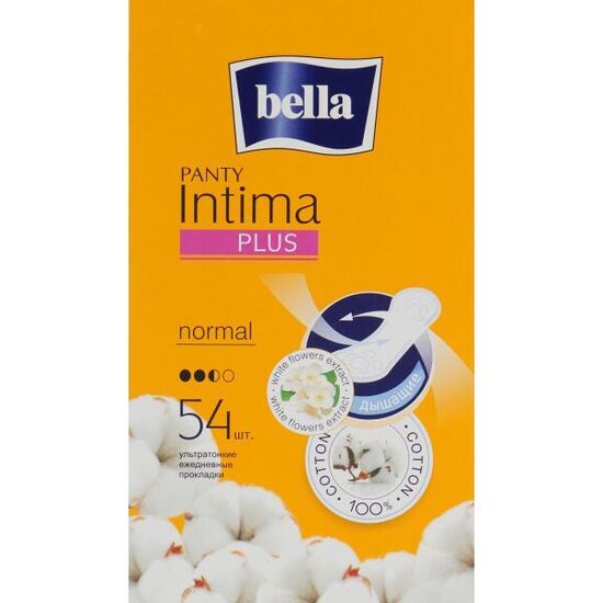 BELLA INTIMA PLUS Normal ikdienas ieliktnīši, 54 gab.