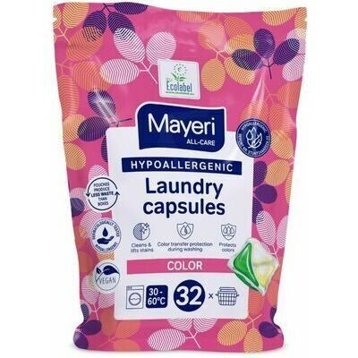  Mayeri Hipoalerģiskas veļas mazgāšanas kapsulas Color 32gab 