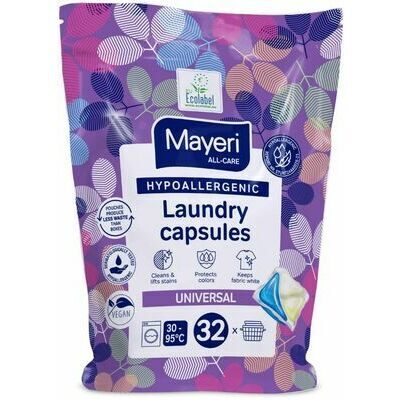  Mayeri Hipoalerģiskas veļas mazgāšanas kapsulas Universal 32gab pouch 