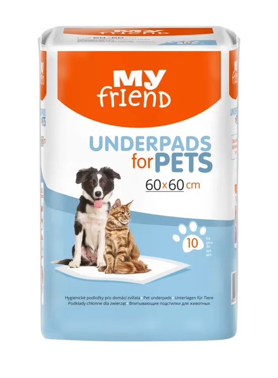 MY FRIEND uzsūcoši paladziņi mājas mīluļiem 60x60 cm, 10 gab