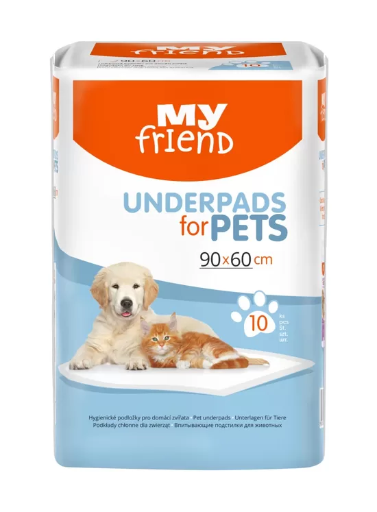 MY FRIEND uzsūcoši paladziņi mājas mīluļiem 60X90cm, 10 gab