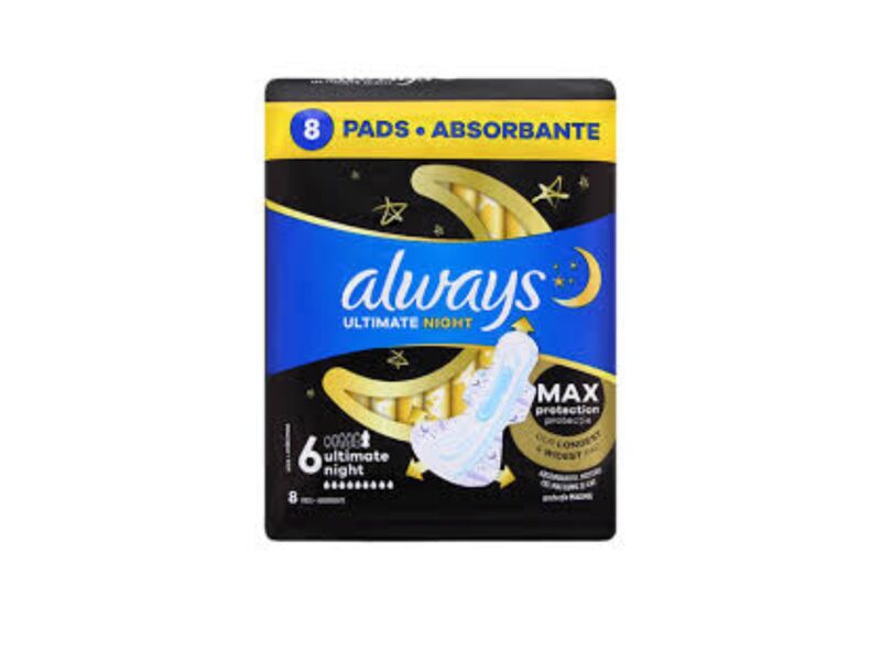 ALWAYS Maxi Night Pads Wing higiēniskās paketes, 8gab.
