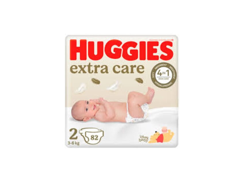 HUGGIES Elite Soft Extra Care 2 Jaundzimušajiem autiņbiksītes (4-6kg), 56gab