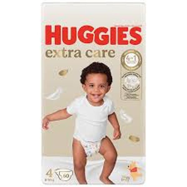HUGGIES Elite Soft Extra Care 4 autiņbiksītes (8-14 kg), 60gab.