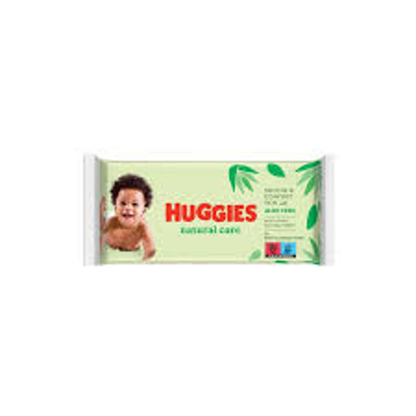 HUGGIES Natural Care mitrās salvetes, 56gab