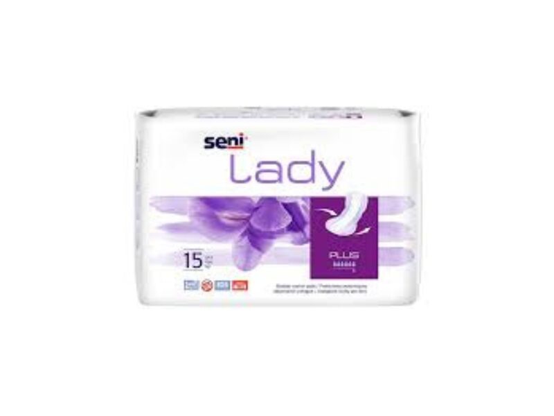 SENI LADY PLUS uroloģiskie ieliktņi sievietēm, 15gab. (6 piles)