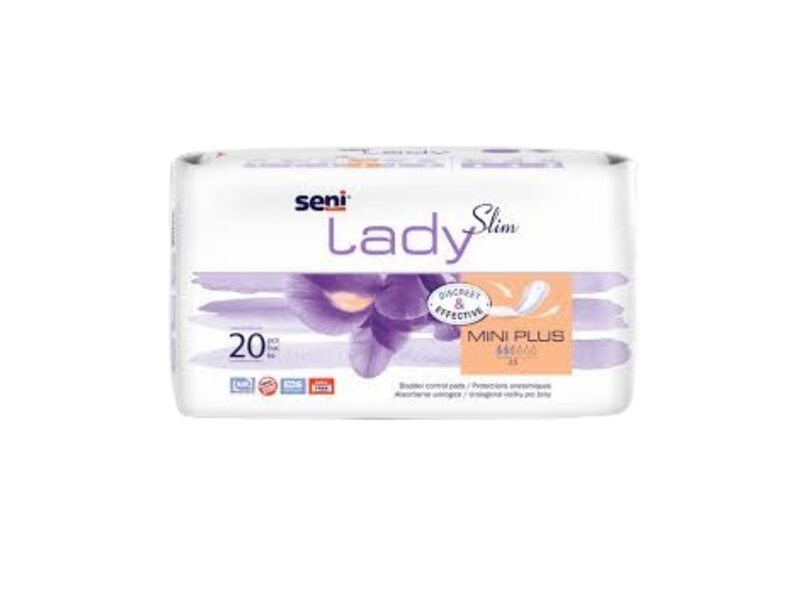 SENI LADY SLIM MINI PLUS uroloģiskie ieliktņi sievietēm, 20gab. (2 piles)