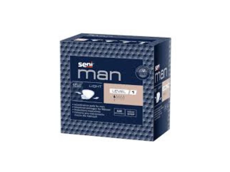 SENI MAN LIGHT (Level 1) uroloģiskie ieliktņi vīriešiem, 15gab.