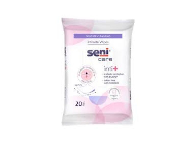 SENI CARE Inti+ mitrās salvetes intīmai higiēnai, 20gab.