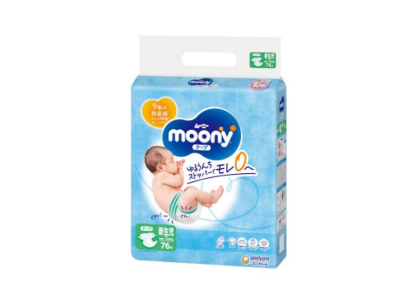 Moony NB autiņbiksītes (0-5kg), 76gab. 