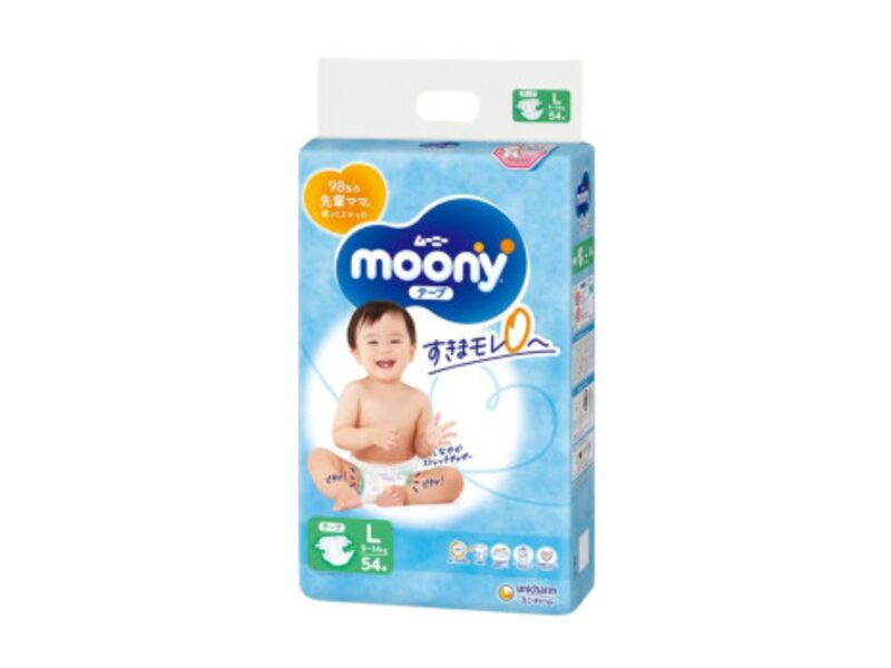 Moony L autiņbiksītes (9-14kg), 54gab.