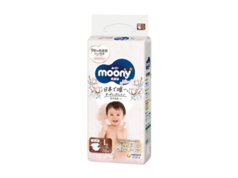 Moony Natural L autiņbiksītes (9-14kg), 38gab.